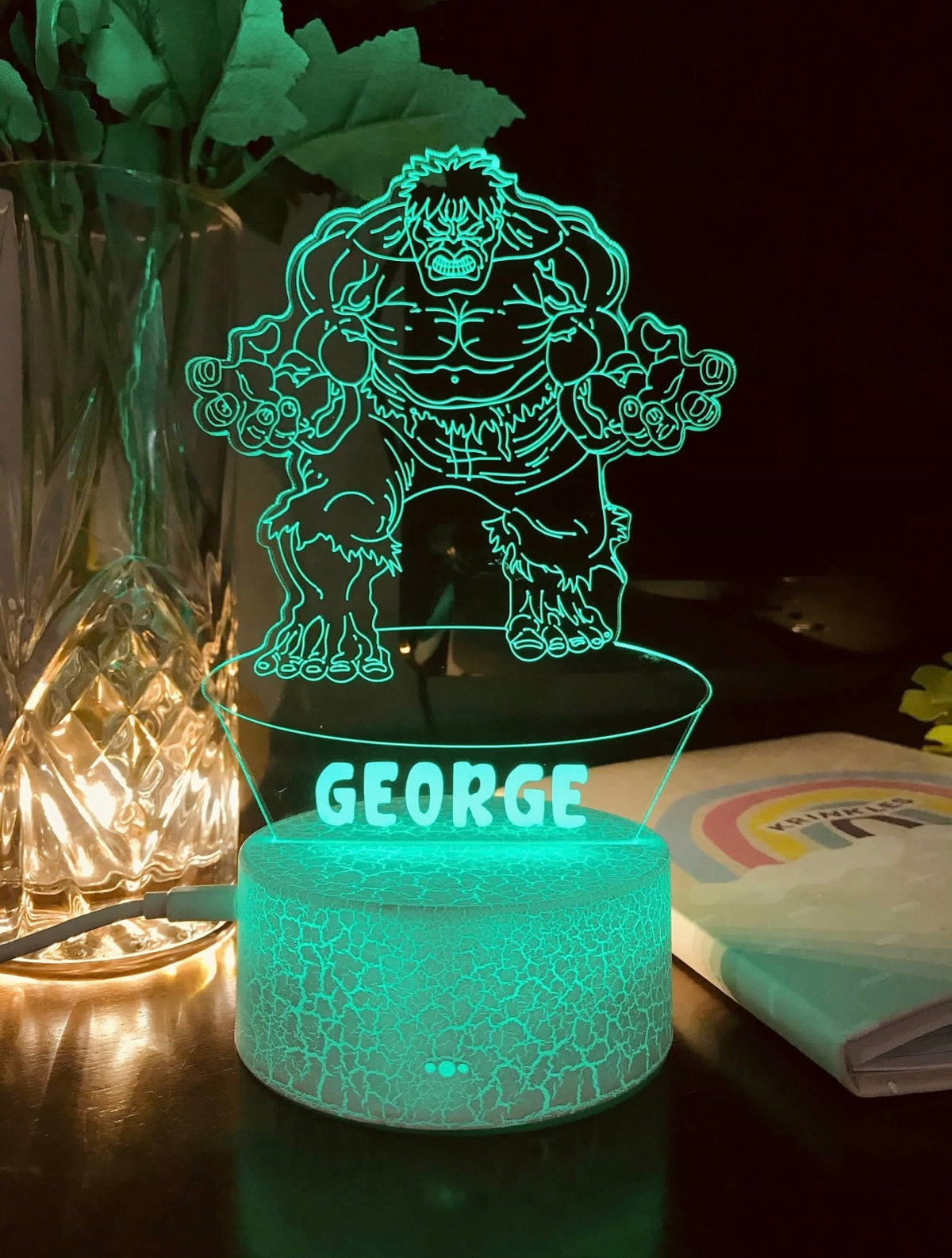 Personalized Hulk Night Light