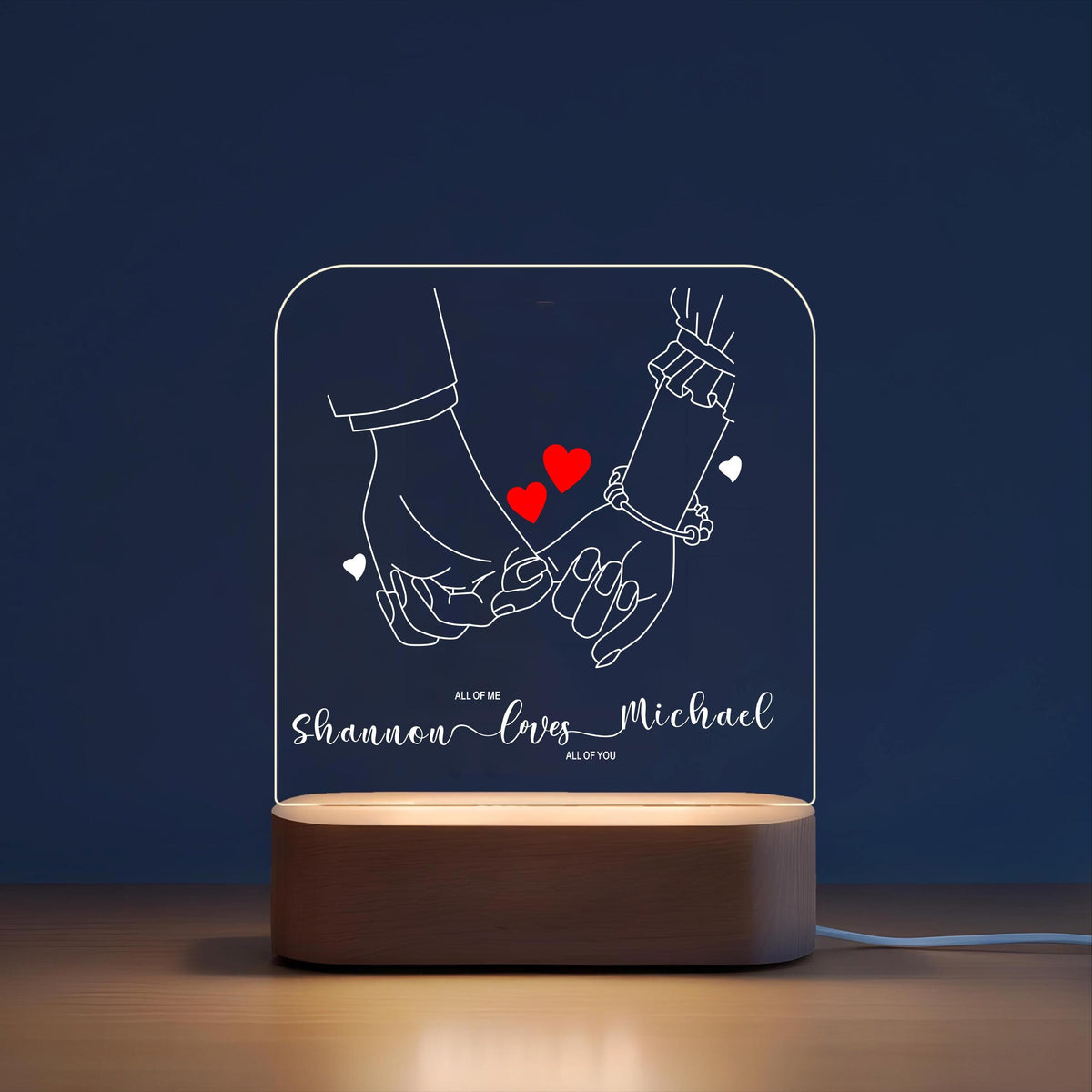 Personalized Couples Night Light