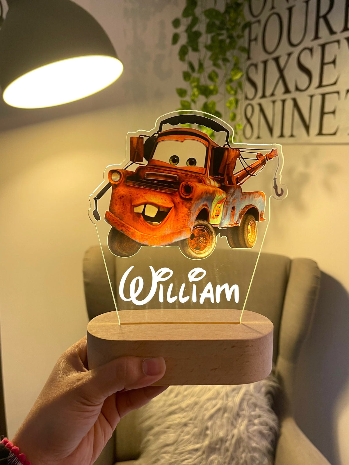 Personalized Mater Night Light