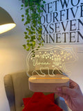 Personalized Bear Night Light