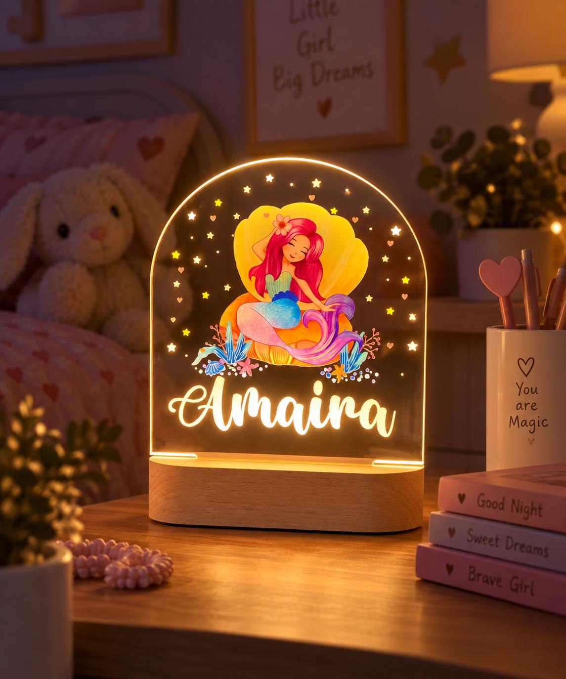 Personalised Mermaid Lamp