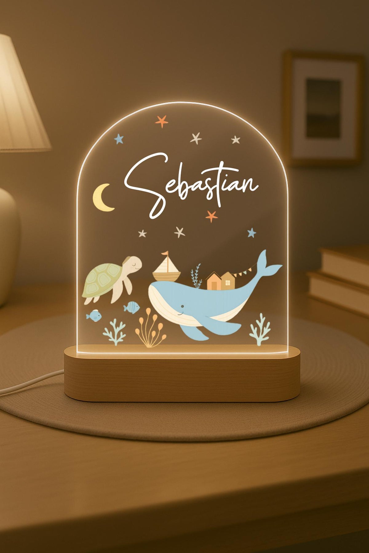 Personalized Sea Life LED Night Light