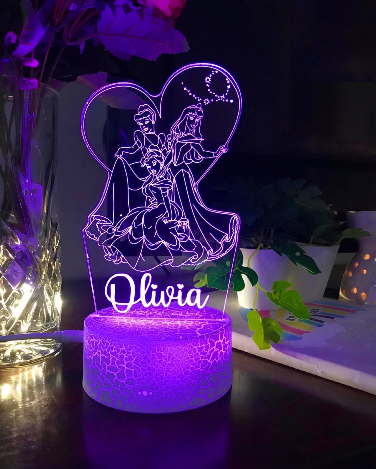 Personalised Princesses Night Light