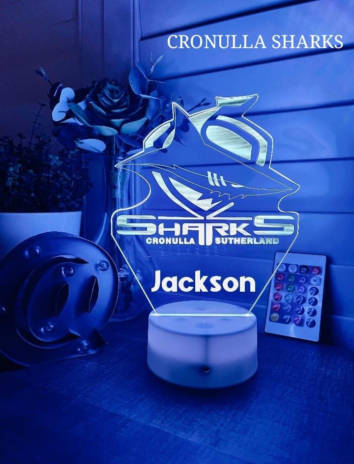 Personalized Cronulla Sharks Night Light