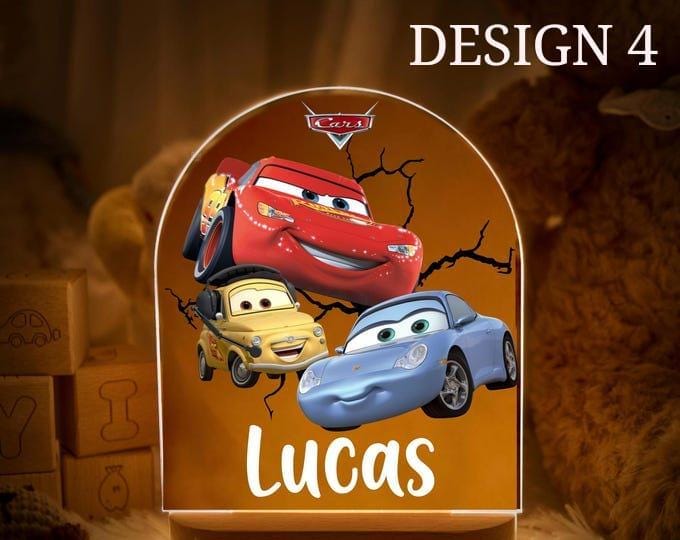 Personalized Cars Night Light