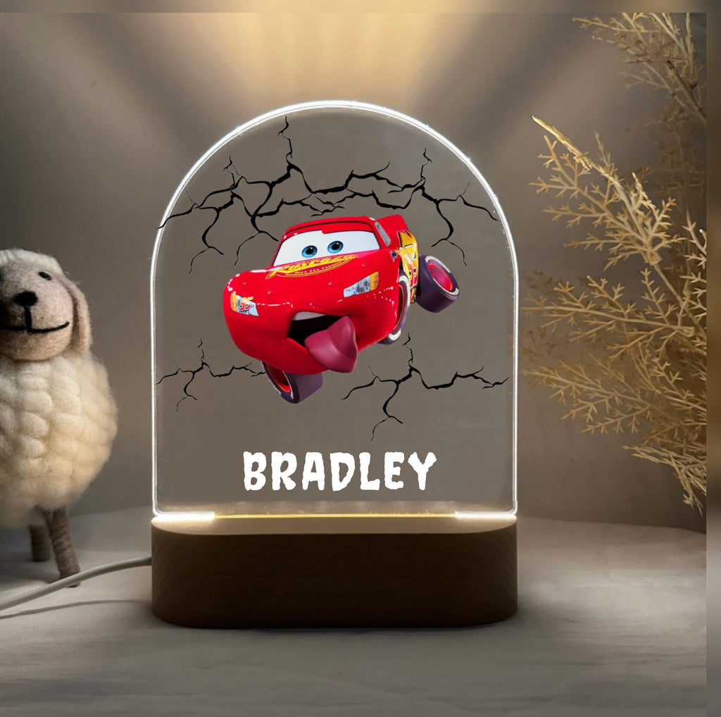 Personalized Lightning McQueen Night Light
