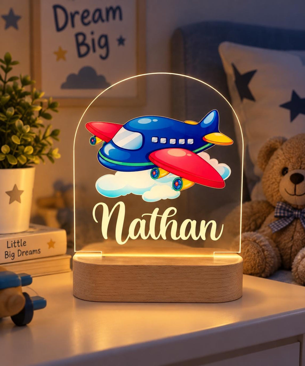 Personalized Airplane Night Light