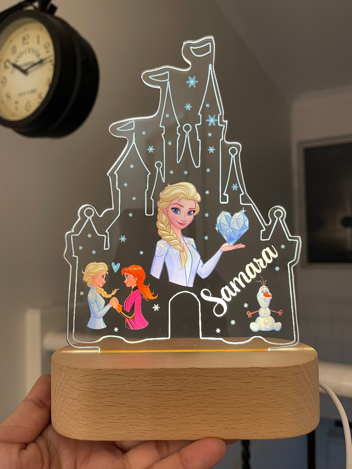 Personalized Frozen Elsa Night Light