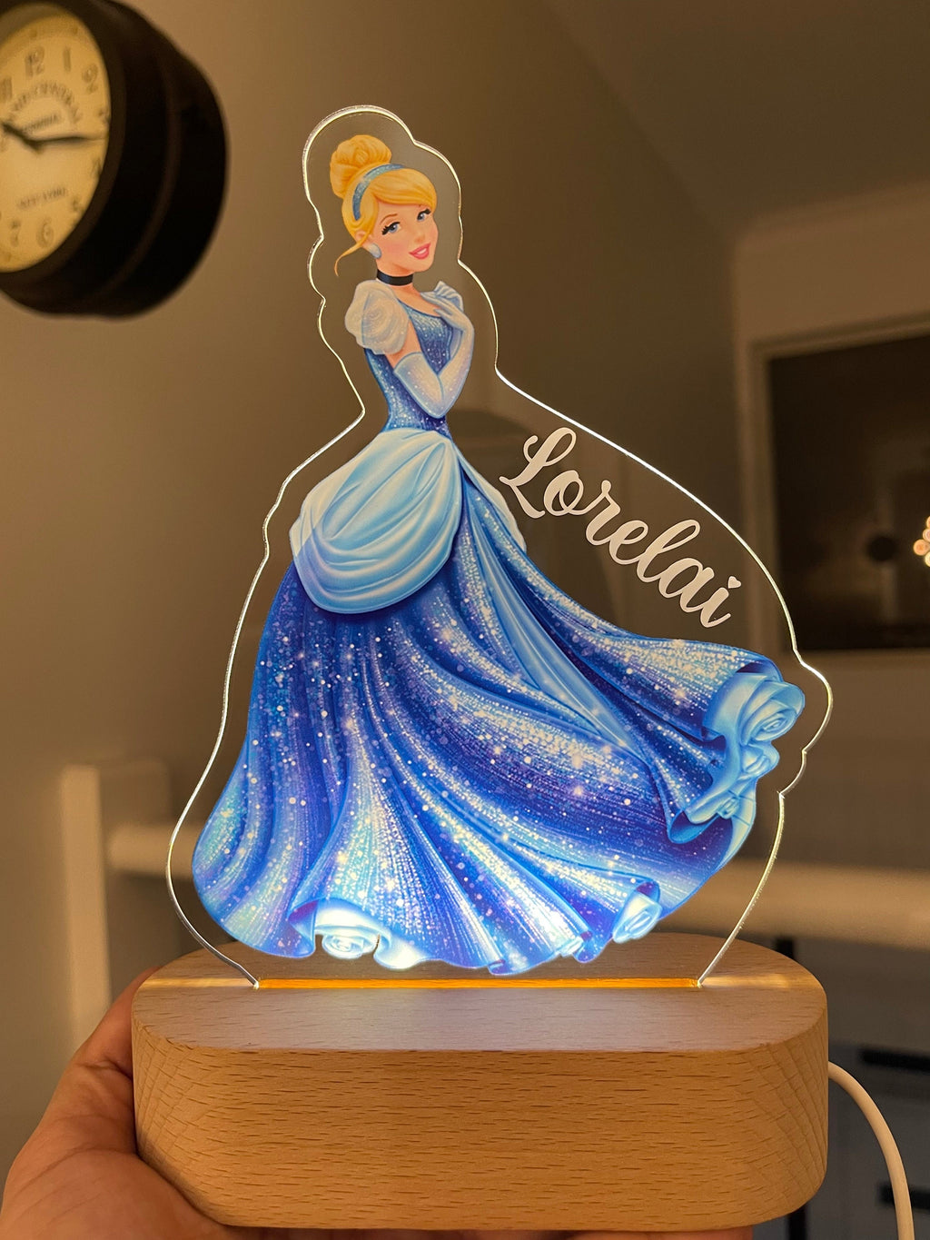 Personalized Cinderella Night Light