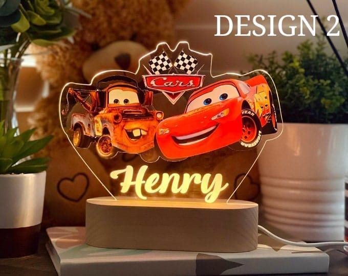 Personalized Cars Night Light