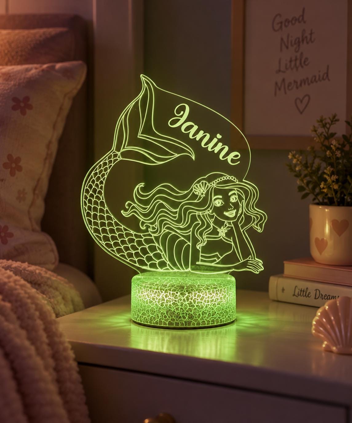 Personalized Mermaid Night Light