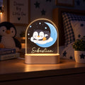 Personalised Penguin Night Light