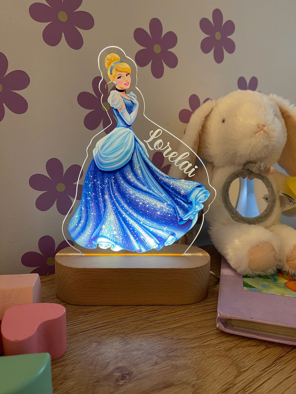 Personalized Cinderella Night Light