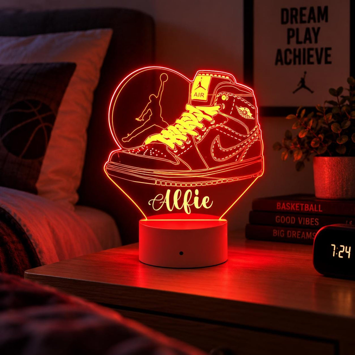 Personalized Basketball LED Night Light