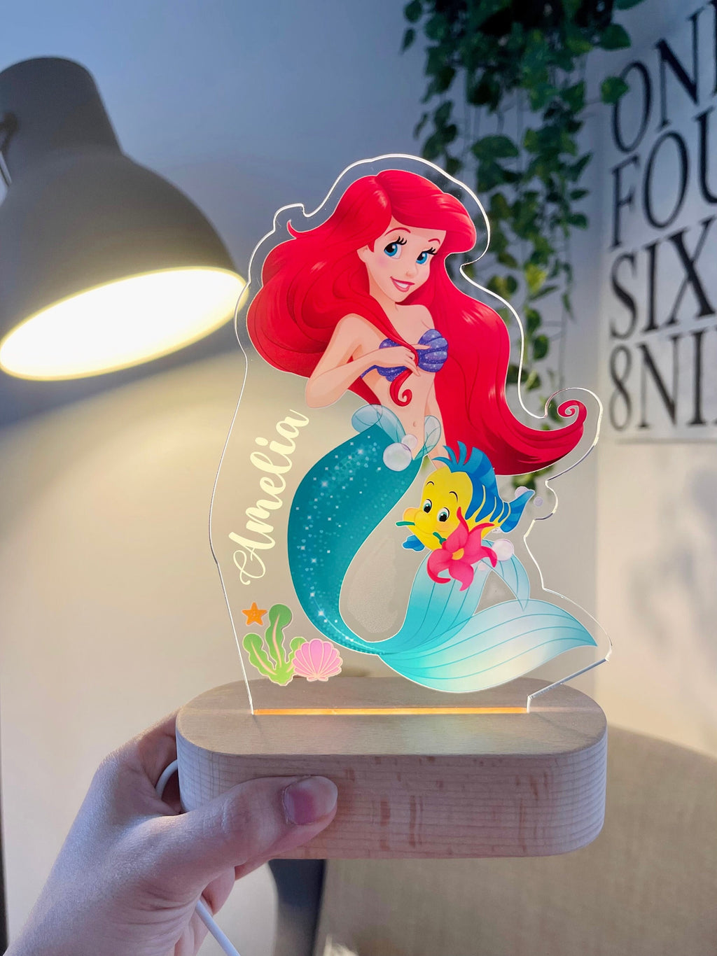 Personalized Ariel Mermaid Night Light