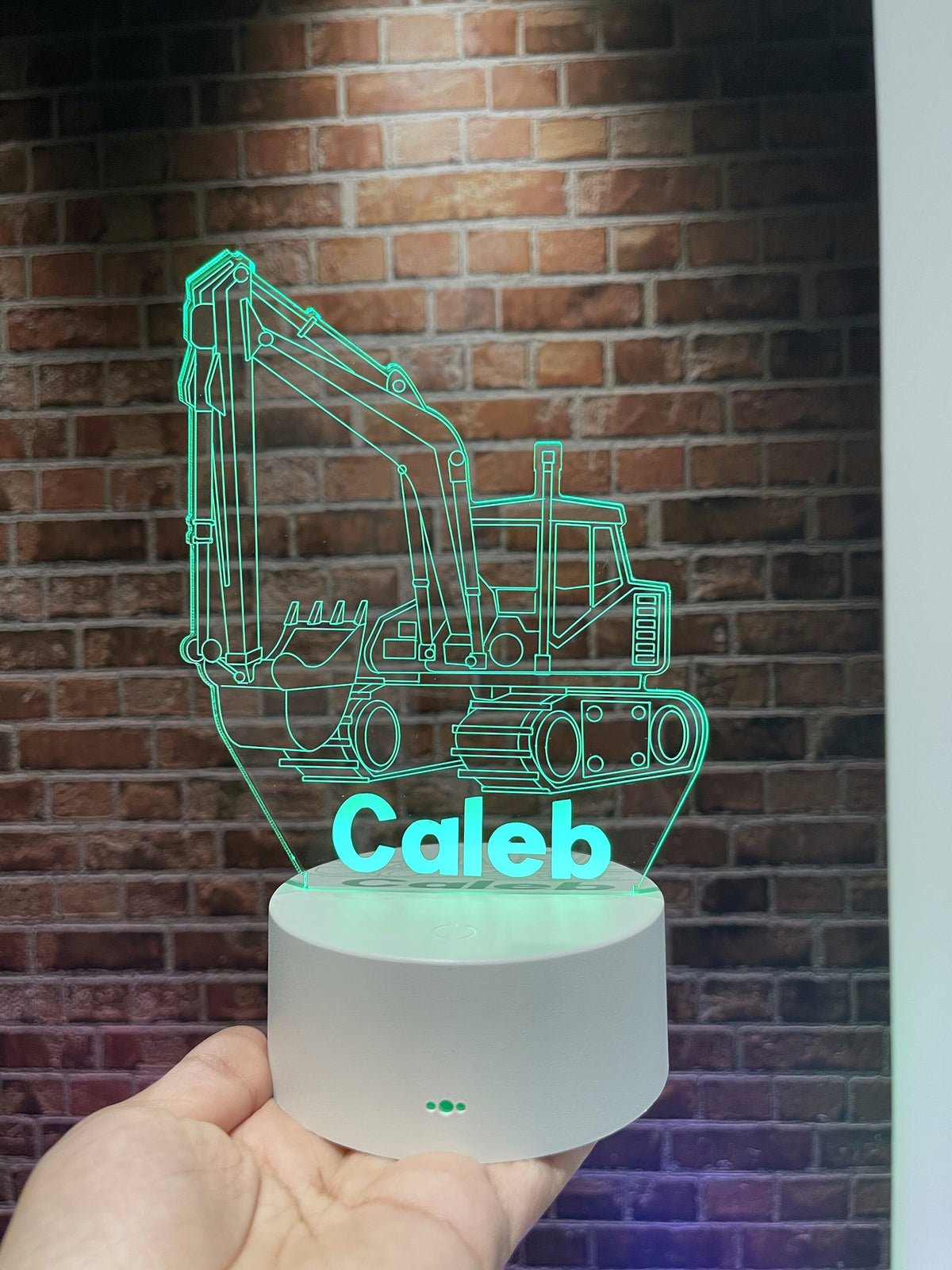 Personalized Bulldozer Night Light