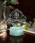 Personalised CINDRELLA PUMPKIN Carriage Night Light