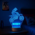 Personalized Stunt Motor bike Night Light