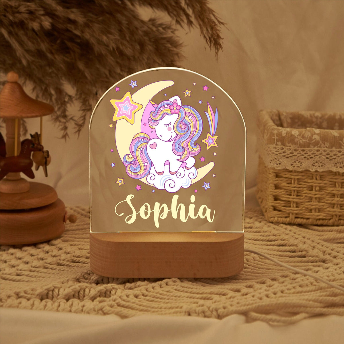 Personalized Unicorn Night Light