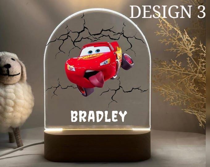 Personalized Cars Night Light