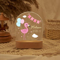 Personalized Flamingo Night Light