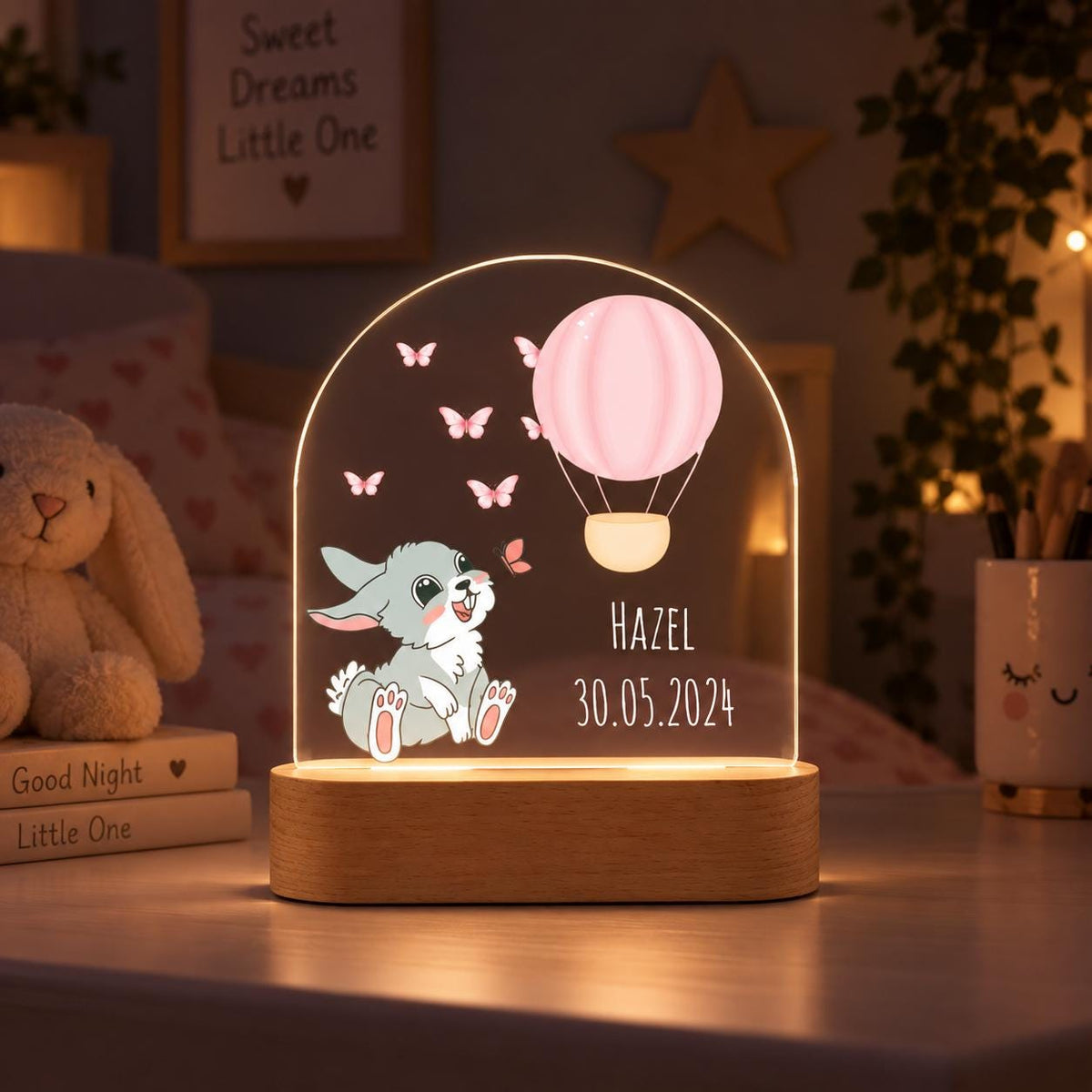 Personalised Sweet Bunny Night Light