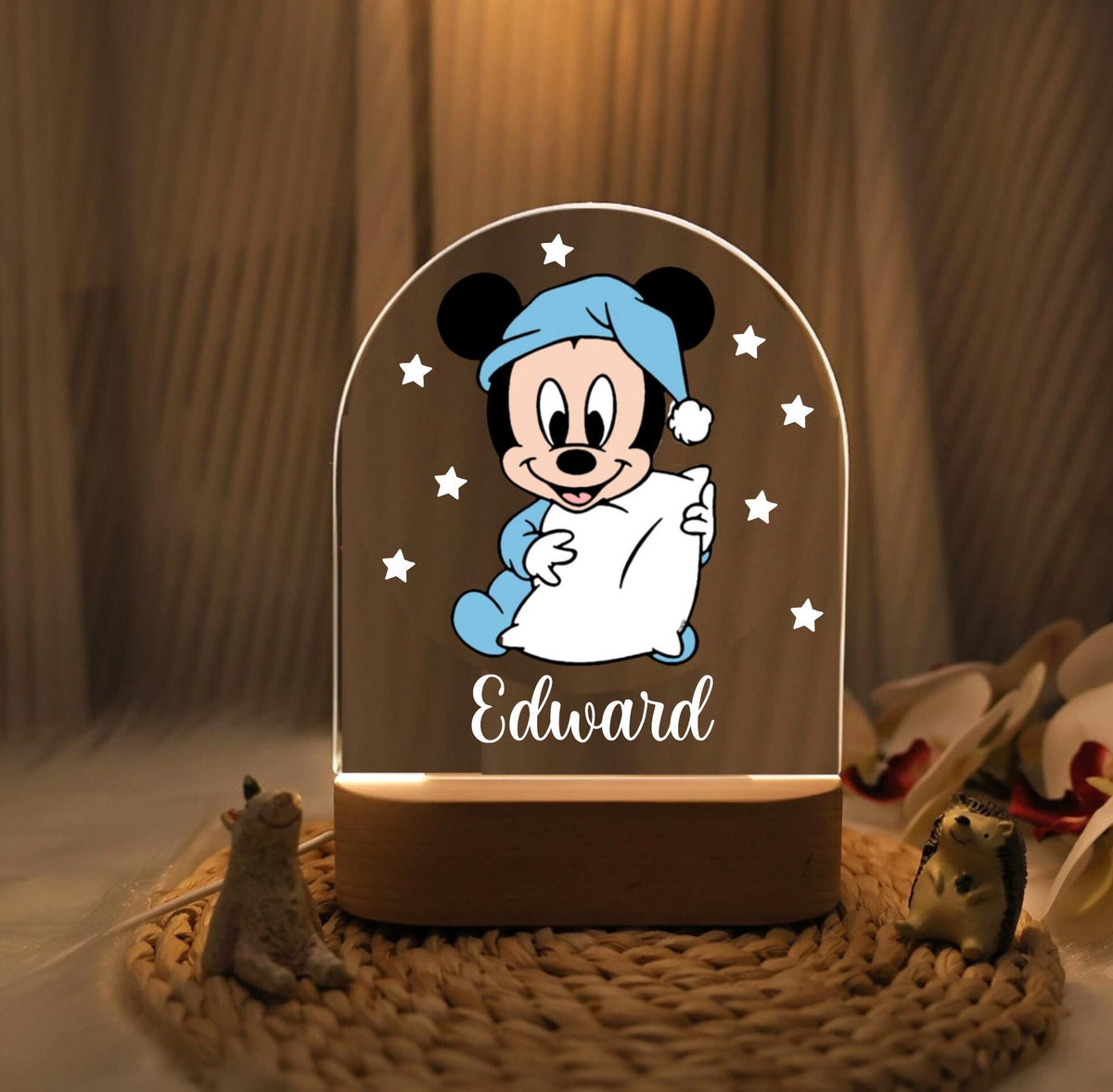 Personalized Mickey Mouse Night Light