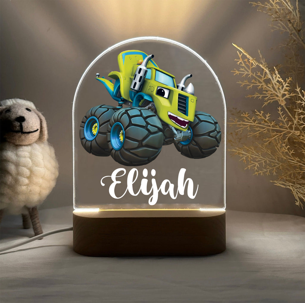 Personalized Monster Truck Night Light