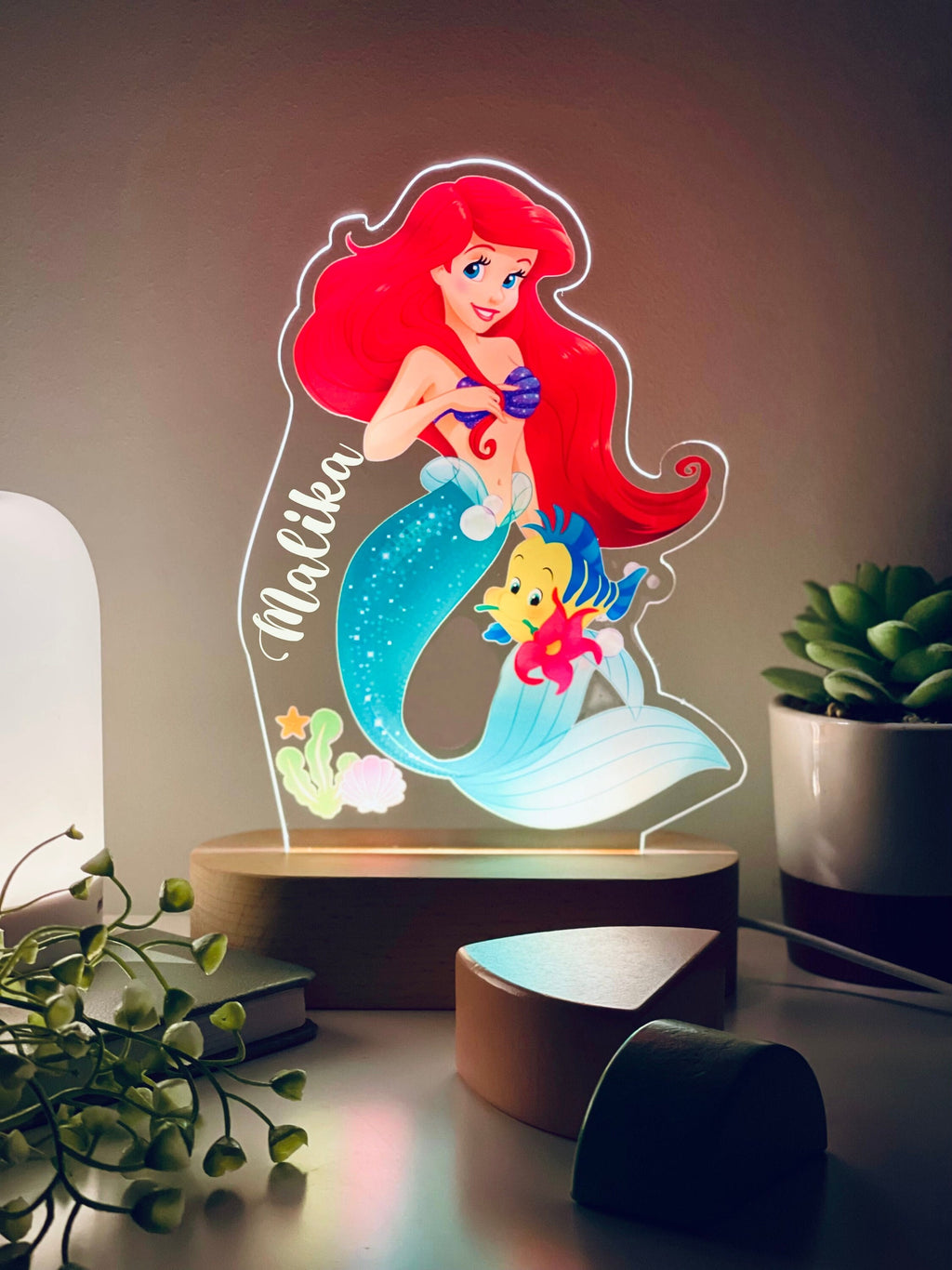 Personalized Ariel Mermaid Night Light