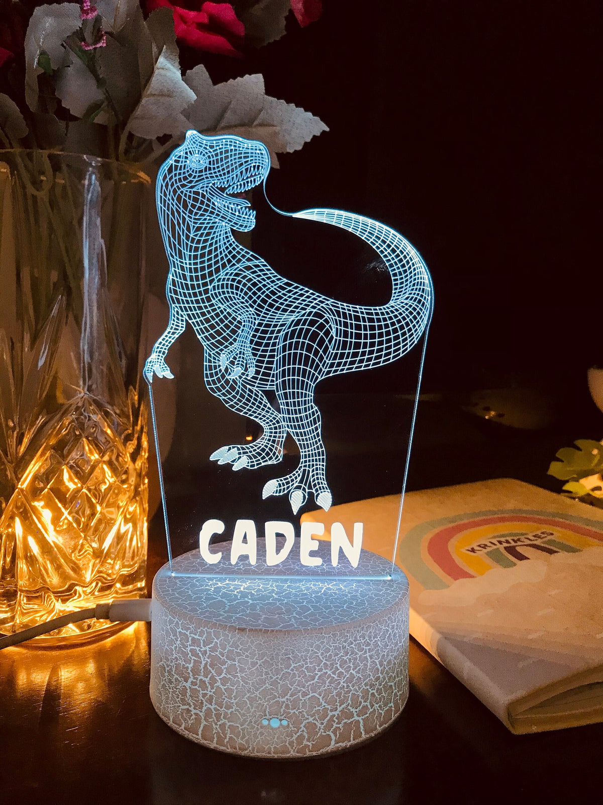 Personalized Dinosaur Night Light