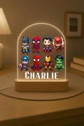 Personalized LED Superhero Night Light