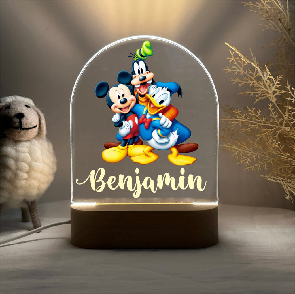 Personalized Mickey Mouse Night Light