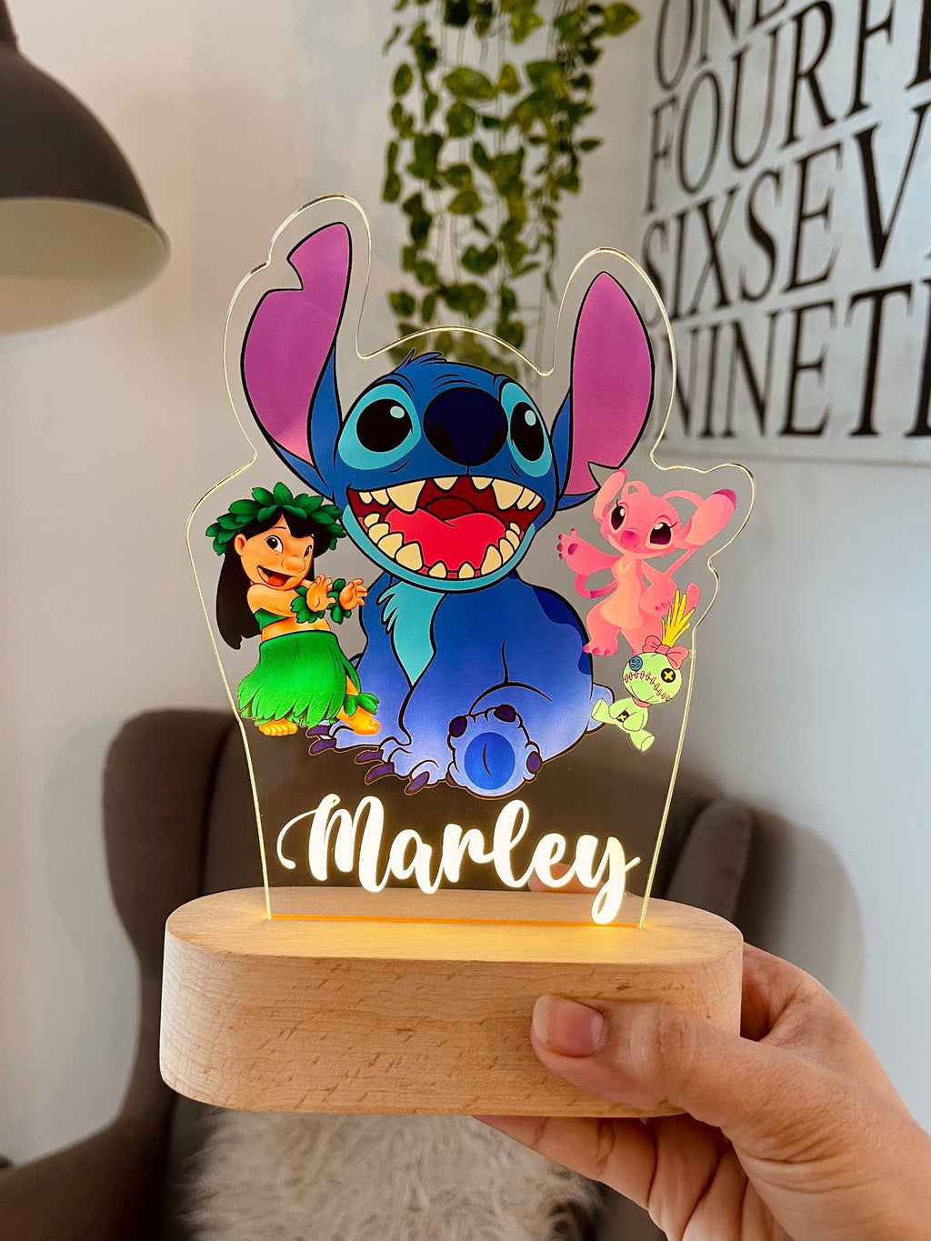 Personalized Lilo & Stitch Night Light