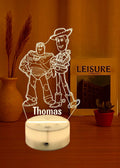 Personalized Toy Story Woody Night Light: Multi-Color LED Nursery Lamp