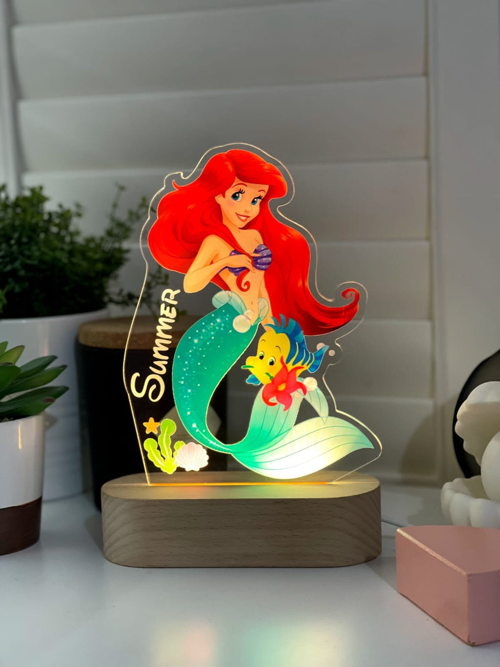 Personalized Ariel Mermaid Night Light