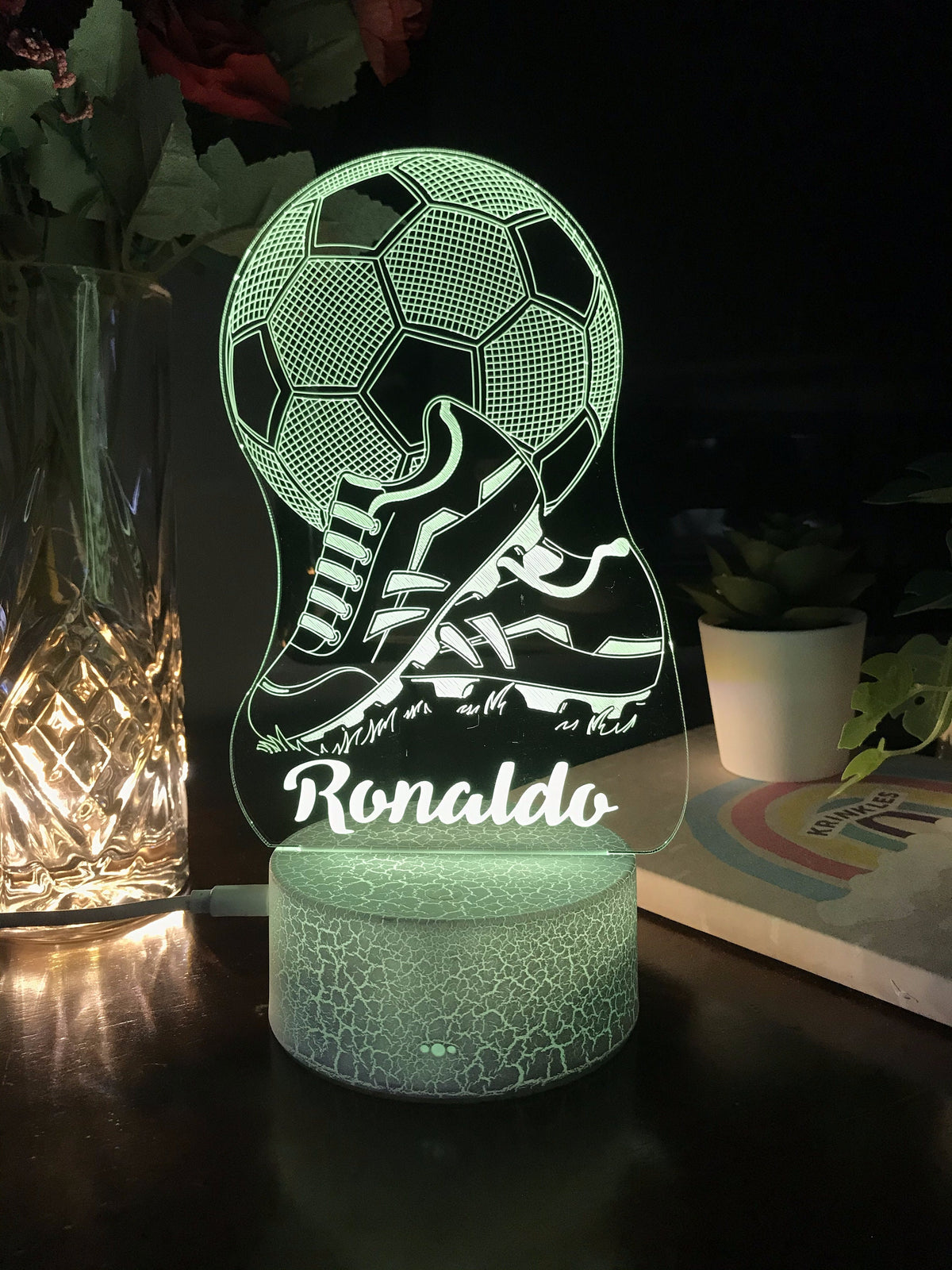 Personalized Football Night Light