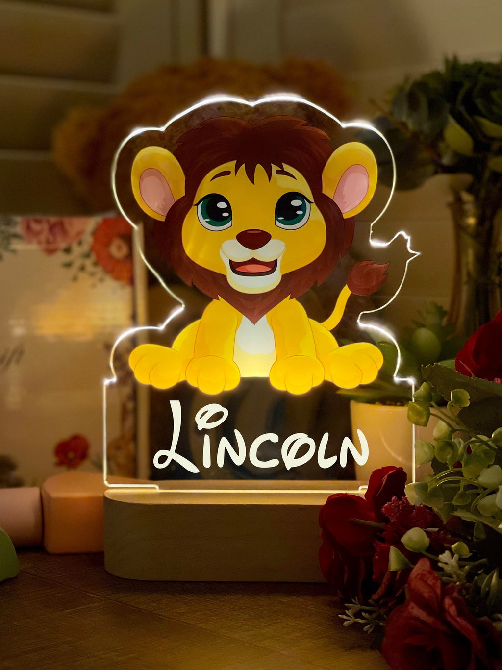 Personalized Lion Night Light