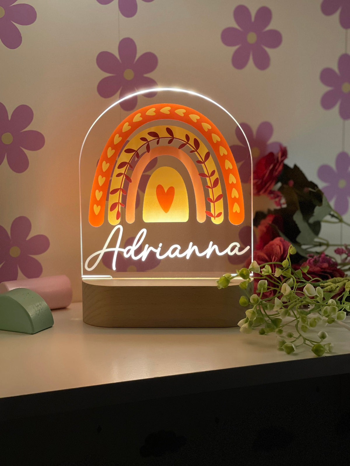 Personalized Rainbow Night Light