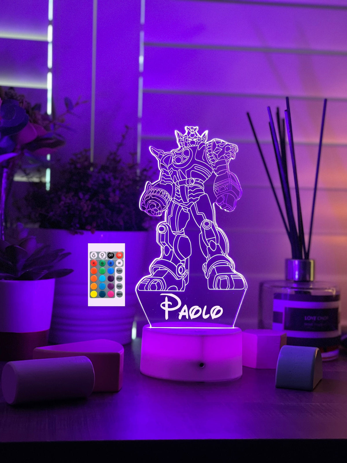 Personalised Optimus Prime LED Night Light