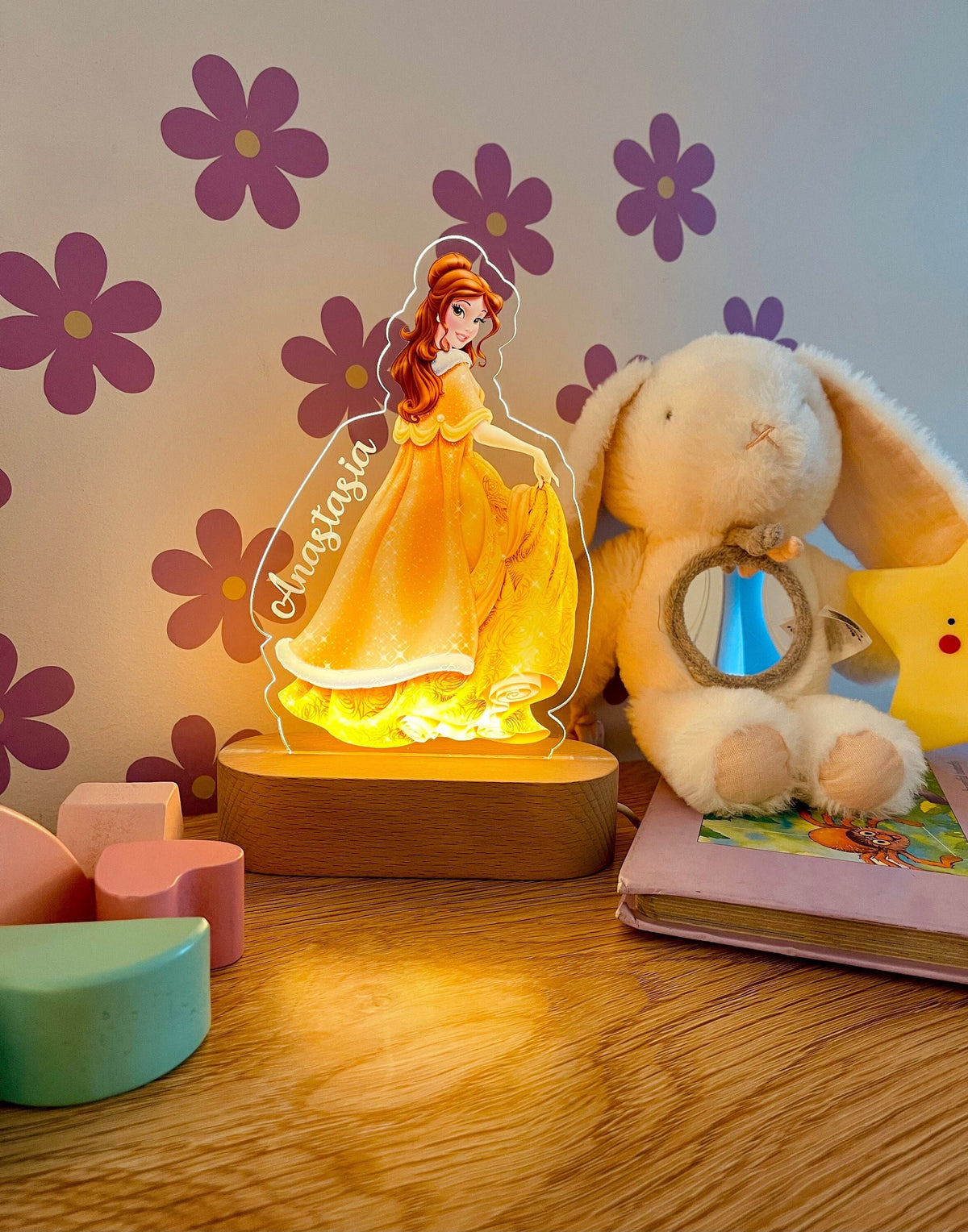 Personalized Princess Belle Night Light