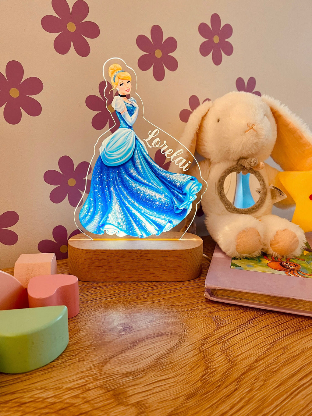 Personalized Cinderella Night Light