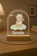 Personalized Golf Bear Night Light