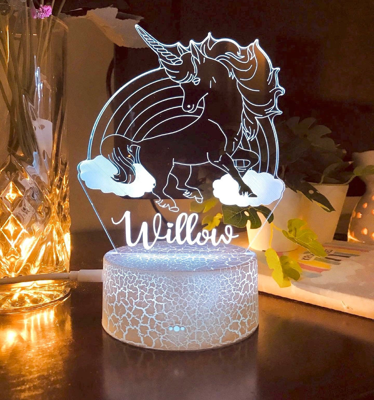 Personalized Unicorn Night Light