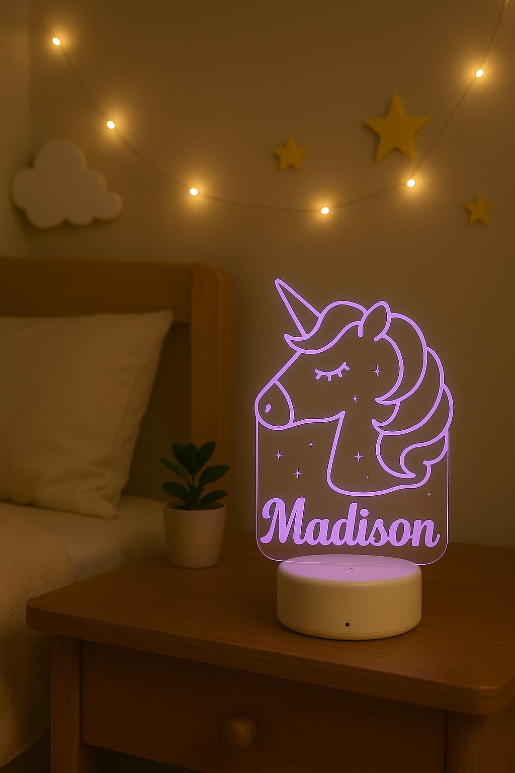 Personalized Unicorn Night Light