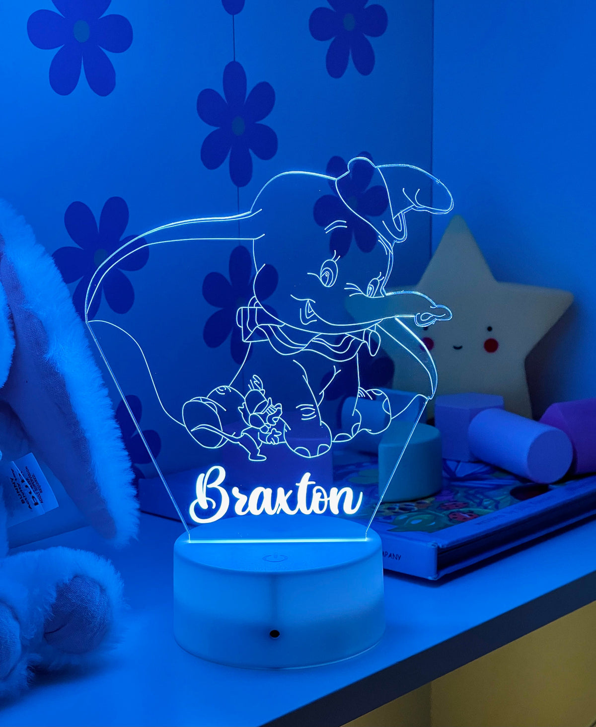 Personalized Dumbo Elephant Night Light