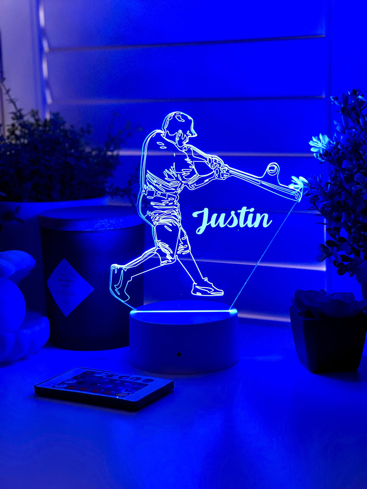 Personalized Baseball Night Light