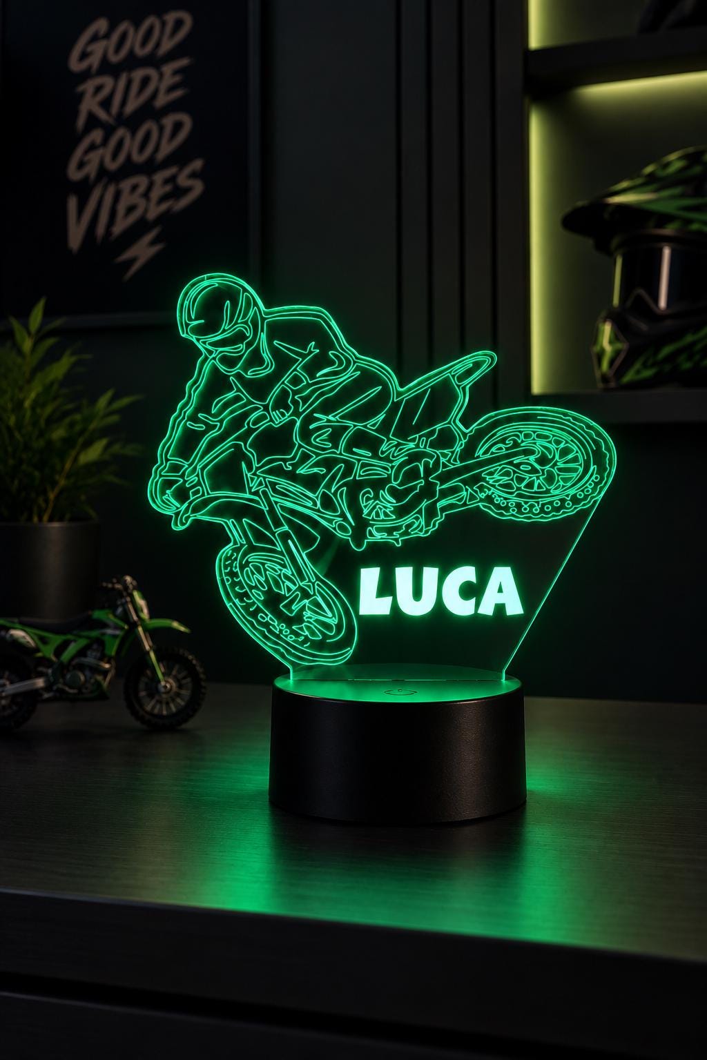 Personalized Dirt Bike Night Light