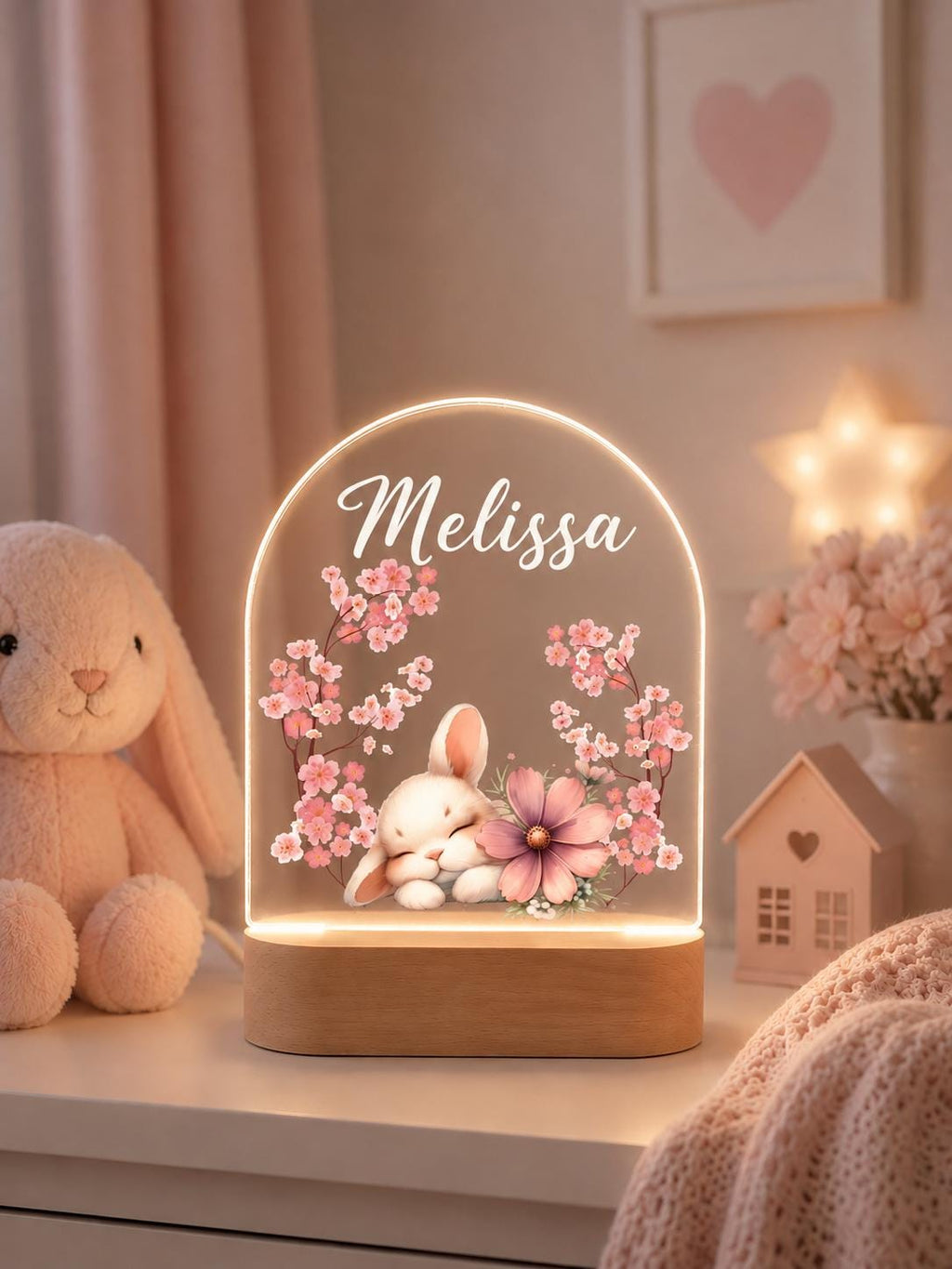 Personalized Bunny Night Light