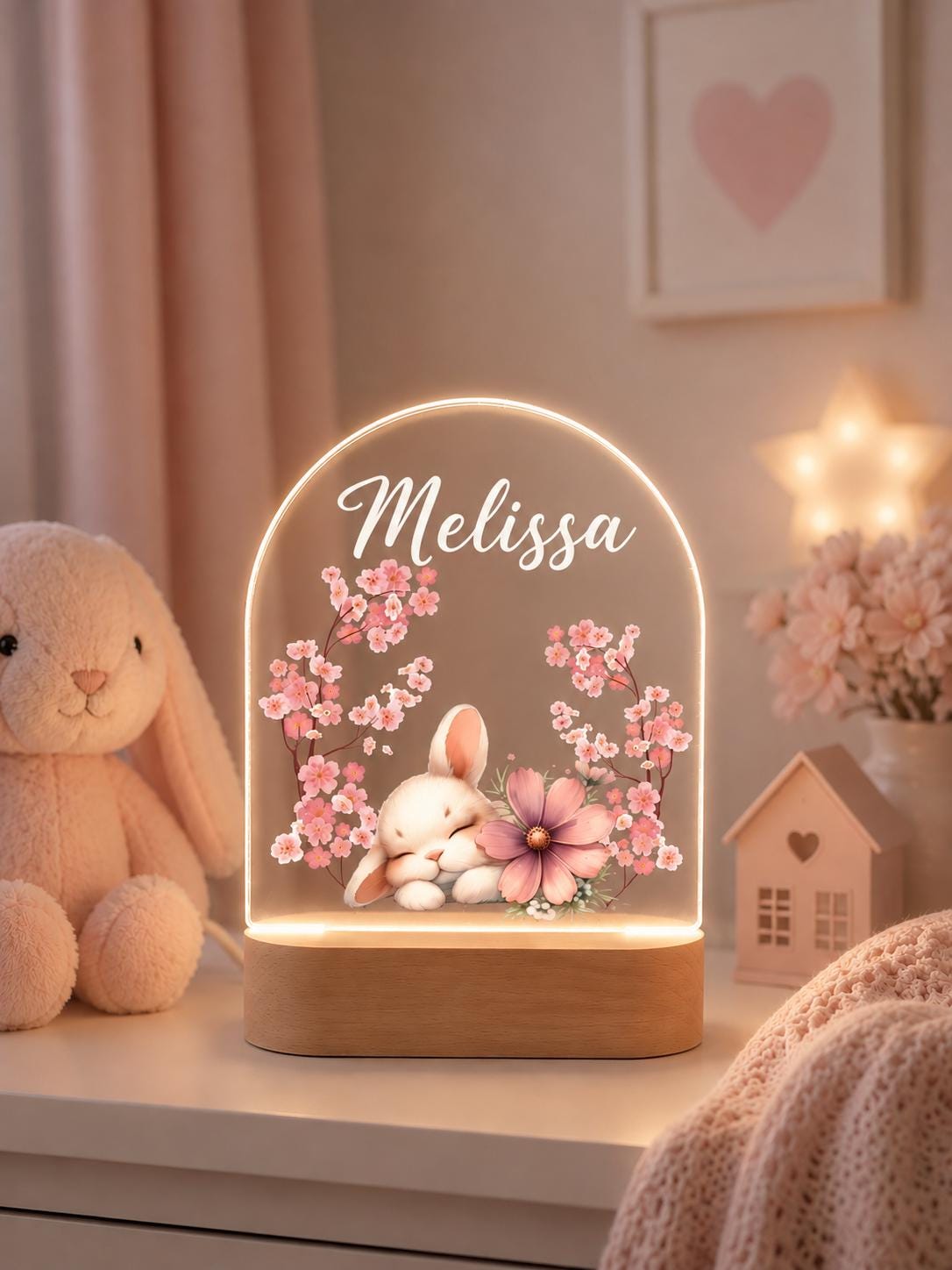 Personalized Bunny Night Light