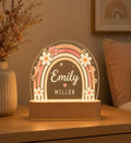 Personalized Rainbow LED Night Light : Custom Name Acrylic Lamp